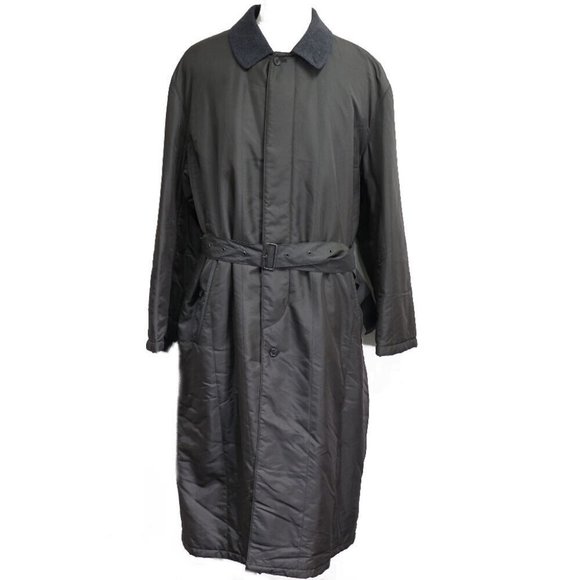 Ermenegildo Zegna Stainless collar coat khaki polyester/Nylon mens